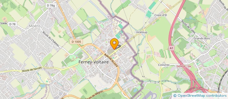 localisation de l'entreprise MONSIEUR NOUR-EDDINE GORAH à FERNEY-VOLTAIRE