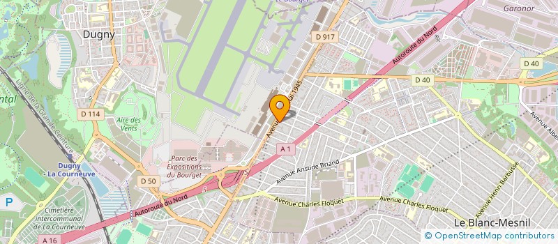 localisation de l'entreprise MONSIEUR NOUR EDDINE MAHMOUDI  LE BLANC-MESNIL