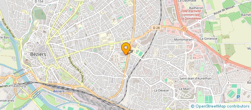 localisation de l'entreprise MONSIEUR NOUR-EDDINE NOUGAOUI  BEZIERS