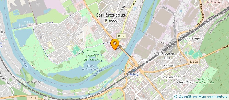 localisation de l'entreprise MONSIEUR NOUR ELHAK HFISSI  CARRIERES-SOUS-POISSY