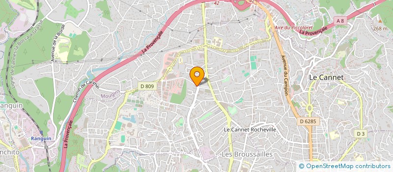 localisation de l'entreprise MONSIEUR NOUR STANIKZAI à LE CANNET
