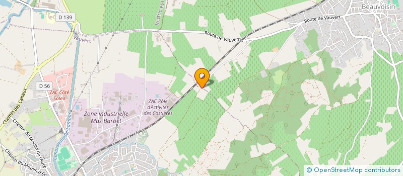 localisation de l'entreprise MONSIEUR NOURADDIN EL FTATCHI  VAUVERT