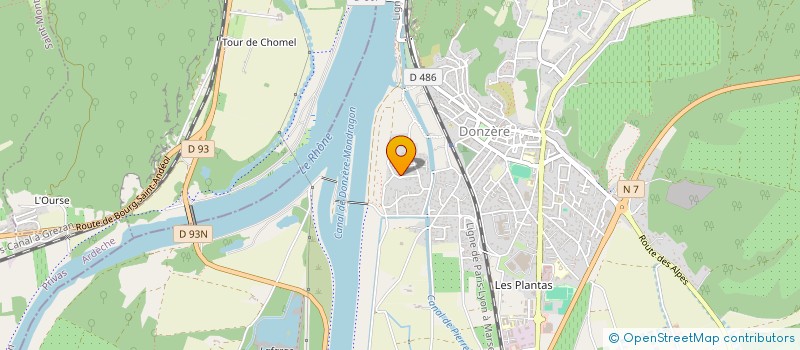 localisation de l'entreprise MONSIEUR NOURADDINE ELKHACHAI  DONZERE