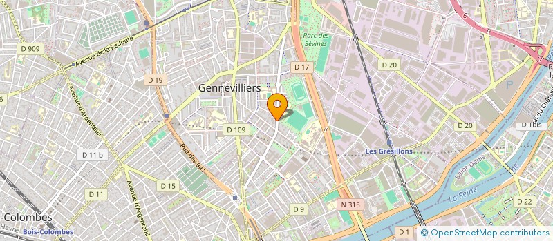 localisation de l'entreprise MONSIEUR NOURAHAMAN AHMADI à GENNEVILLIERS