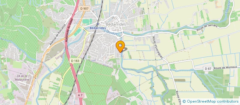 localisation de l'entreprise MONSIEUR NOURDDIN DAOUAYRY  BEDARRIDES