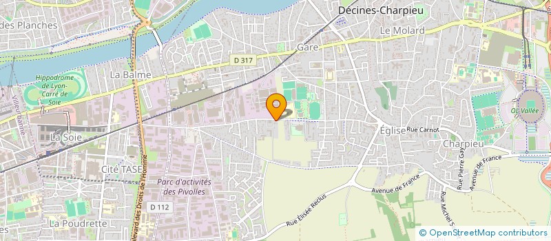 localisation de l'entreprise MONSIEUR NOURDDINE SAYAD  DECINES-CHARPIEU