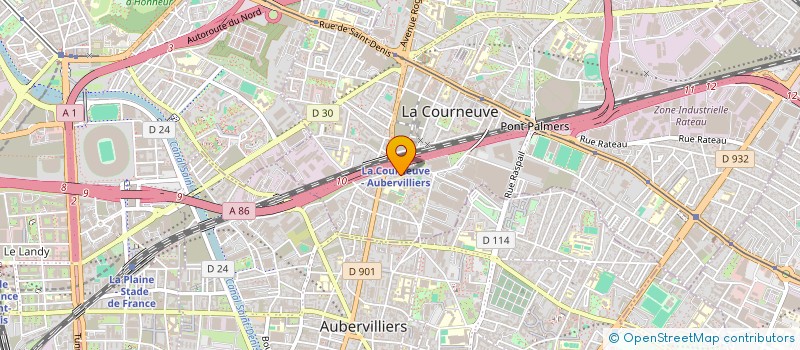 localisation de l'entreprise MONSIEUR NOURDDINE TIZI à LA COURNEUVE