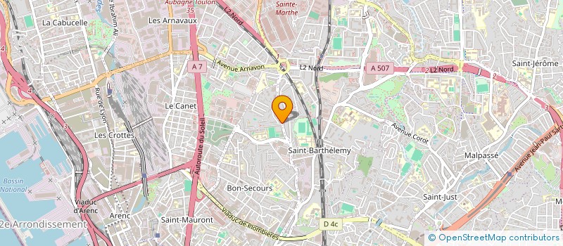 localisation de l'entreprise MONSIEUR NOURDINE AHAMADI  MARSEILLE