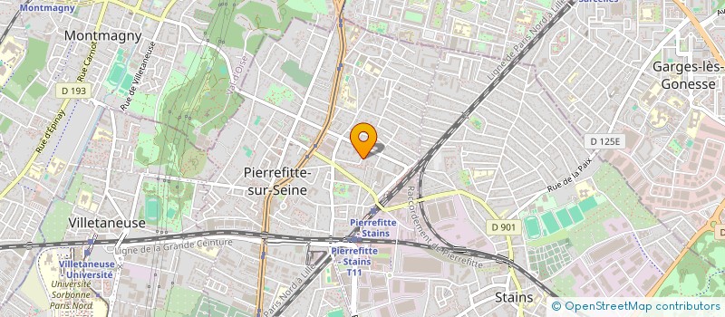 localisation de l'entreprise MONSIEUR NOURDINE BOUCHERKA  PIERREFITTE-SUR-SEINE
