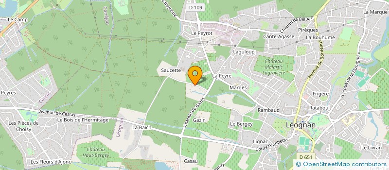 localisation de l'entreprise MONSIEUR NOURDINE BOUDJEMAA  LEOGNAN