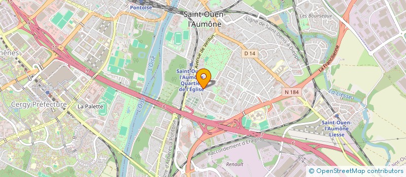 localisation de l'entreprise MONSIEUR NOURDINE BOUKARI à SAINT-OUEN-L'AUMONE