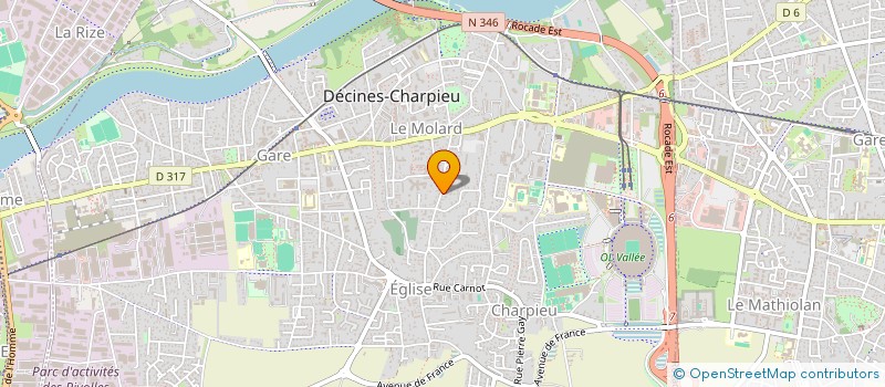 localisation de l'entreprise MONSIEUR NOURDINE DAOUSSI  DECINES-CHARPIEU