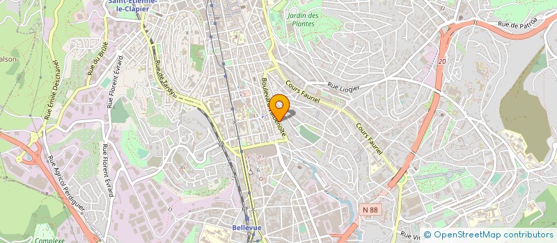 localisation de l'entreprise MONSIEUR NOURDINE KENDJRA  SAINT-ETIENNE