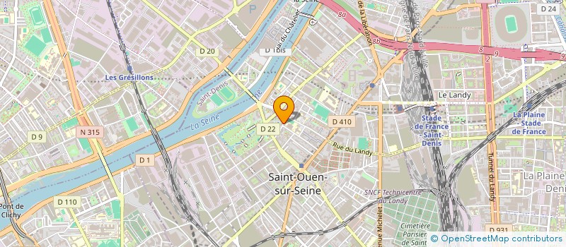 localisation de l'entreprise MONSIEUR NOURDINE MOHAMED à SAINT-OUEN-SUR-SEINE