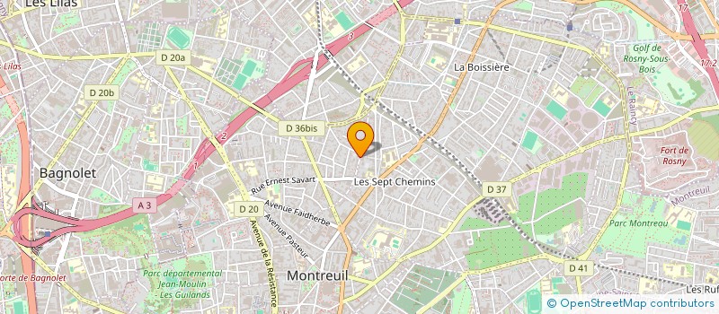 localisation de l'entreprise MONSIEUR NOURDINE SEKOUANE à MONTREUIL