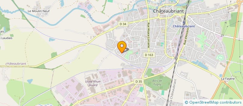 localisation de l'entreprise MONSIEUR NOUREDDINE ADJOU  CHATEAUBRIANT