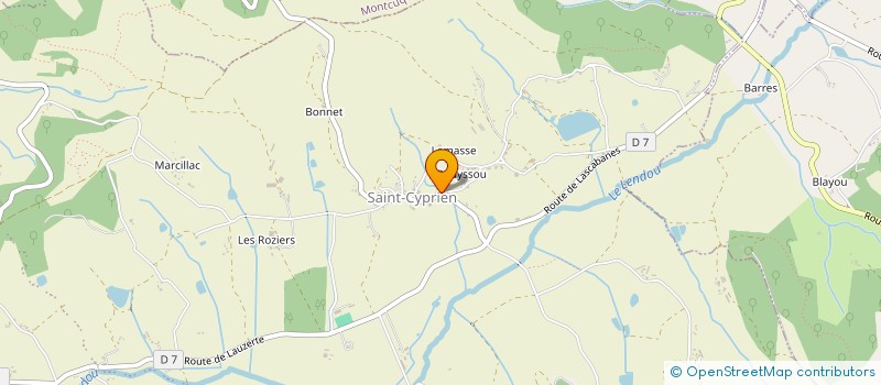 localisation de l'entreprise MONSIEUR NOUREDDINE AISSAOUI  LENDOU-EN-QUERCY