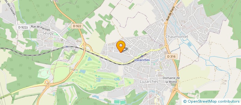 localisation de l'entreprise MONSIEUR NOUREDDINE AOUAD  LUZARCHES