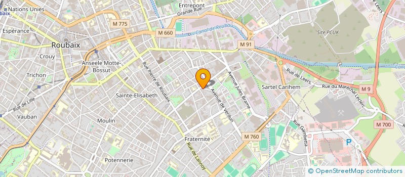 localisation de l'entreprise MONSIEUR NOUREDDINE AOUINA  ROUBAIX