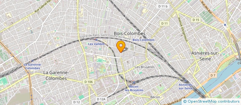 localisation de l'entreprise MONSIEUR NOUREDDINE BADAWI à BOIS-COLOMBES