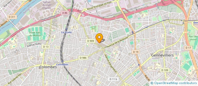 localisation de l'entreprise MONSIEUR NOUREDDINE BARBARI à COLOMBES