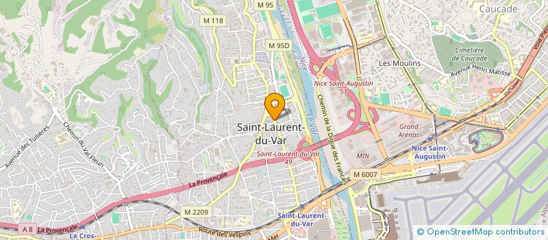 localisation de l'entreprise MONSIEUR NOUREDDINE BAZ à SAINT-LAURENT-DU-VAR