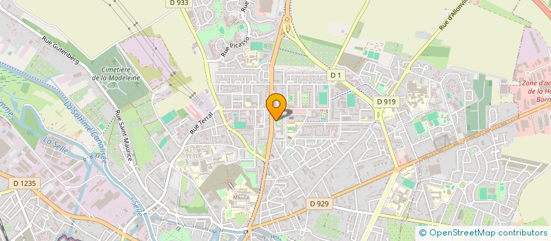 localisation de l'entreprise MONSIEUR NOUREDDINE BENALI ABDALLAH  AMIENS