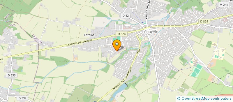 localisation de l'entreprise MONSIEUR NOUREDDINE BENHARRAT  LEGUEVIN