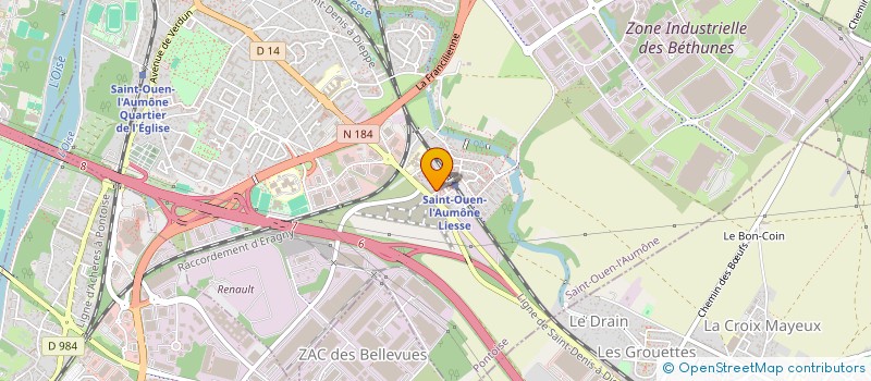 localisation de l'entreprise MONSIEUR NOUREDDINE BOUGUILA  SAINT-OUEN-L'AUMONE