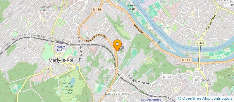 localisation de l'entreprise MONSIEUR NOUREDDINE BOURBIA  LOUVECIENNES