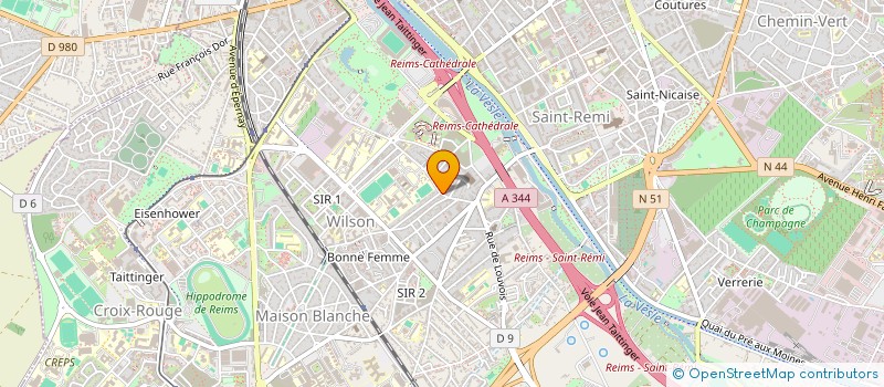 localisation de l'entreprise MONSIEUR NOUREDDINE CHAJARI  REIMS