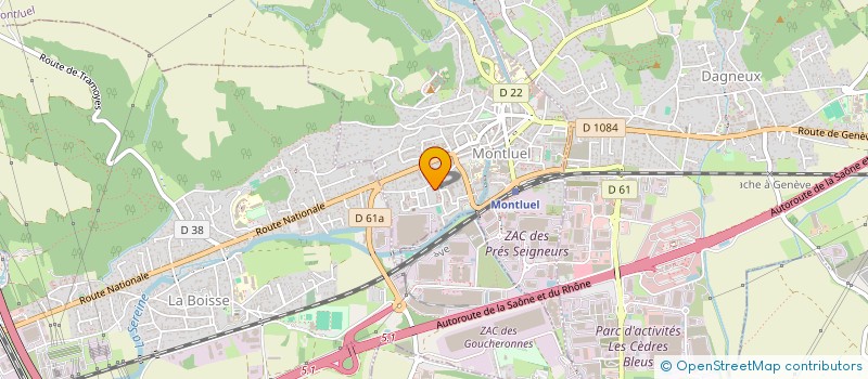 localisation de l'entreprise MONSIEUR NOUREDDINE CHEURFI  MONTLUEL