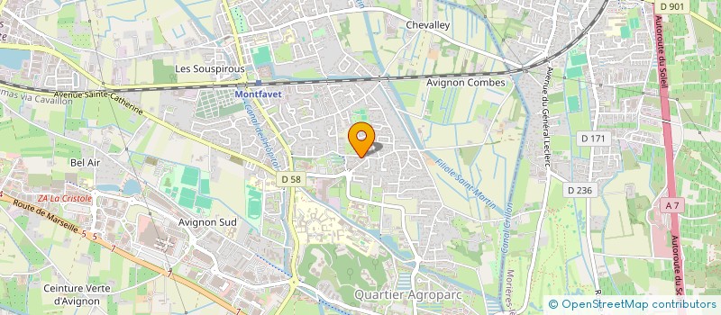 localisation de l'entreprise MONSIEUR NOUREDDINE EL GOURARI  AVIGNON