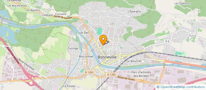 localisation de l'entreprise MONSIEUR NOUREDDINE GHISLAIN  BONNEVILLE