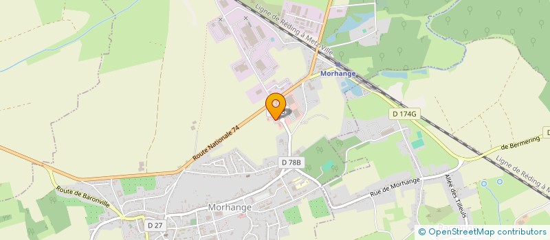 localisation de l'entreprise MONSIEUR NOUREDDINE HADDOU  MORHANGE