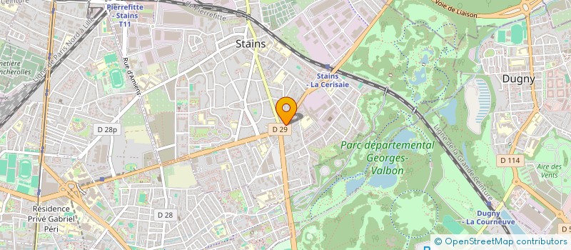 localisation de l'entreprise MONSIEUR NOUREDDINE HOCINI à STAINS