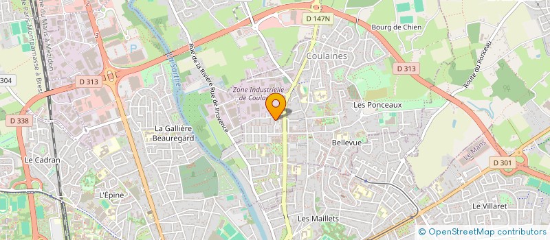 localisation de l'entreprise MONSIEUR NOUREDDINE KOUTAIR  COULAINES