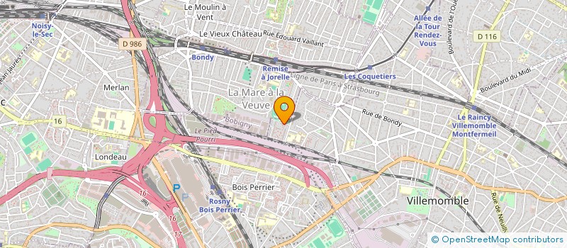localisation de l'entreprise MONSIEUR NOUREDDINE LAHRAIBI  VILLEMOMBLE