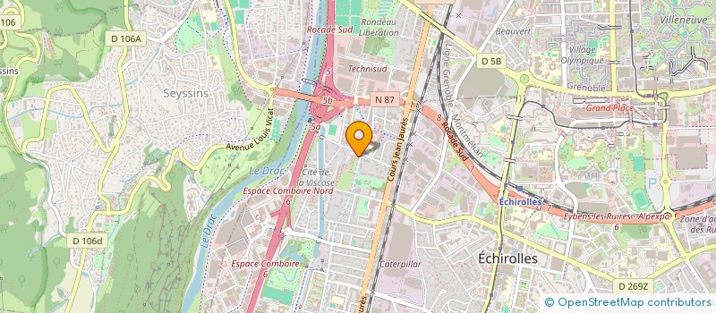 localisation de l'entreprise MONSIEUR NOUREDDINE MAJID  ECHIROLLES