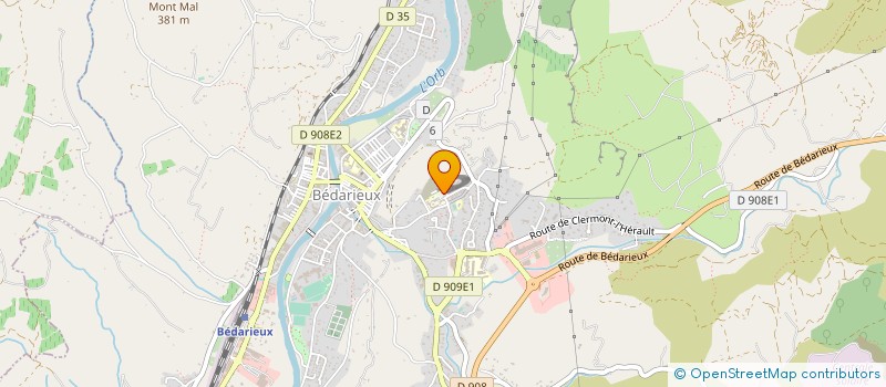 localisation de l'entreprise MONSIEUR NOUREDDINE MAKKOUR à BEDARIEUX