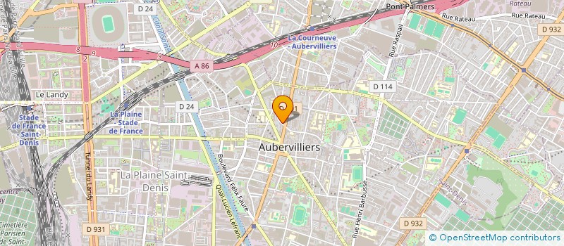 localisation de l'entreprise MONSIEUR NOUREDDINE MOALI à AUBERVILLIERS