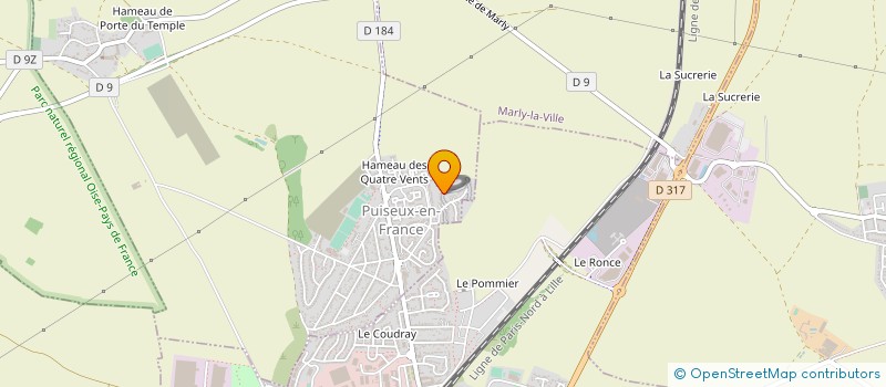 localisation de l'entreprise MONSIEUR NOUREDDINE MOHAMED DAHMANE  PUISEUX-EN-FRANCE