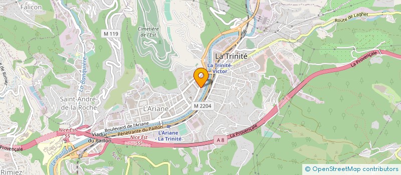localisation de l'entreprise MONSIEUR NOUREDDINE MOSTEFAOUI à NICE