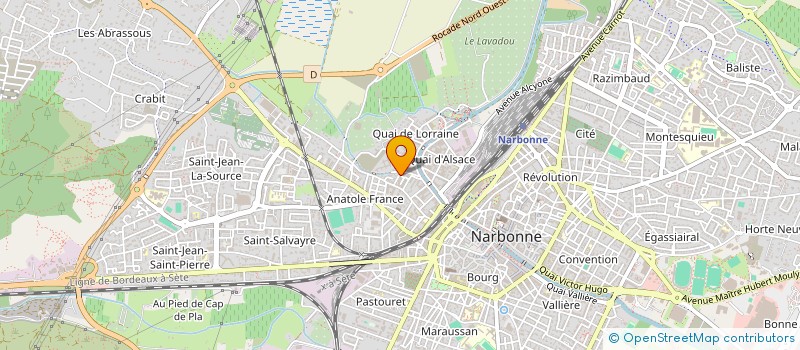 localisation de l'entreprise MONSIEUR NOUREDDINE NADJA à NARBONNE