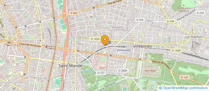 localisation de l'entreprise MONSIEUR NOUREDDINE OUAISSA à VINCENNES