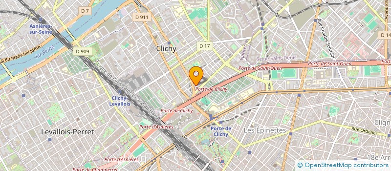 localisation de l'entreprise MONSIEUR NOUREDINE ADJOUADI à CLICHY