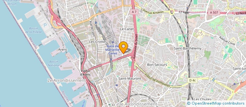 localisation de l'entreprise MONSIEUR NOUREDINE AOUADENE à MARSEILLE