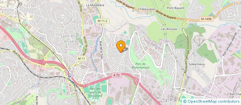 localisation de l'entreprise MONSIEUR NOUREDINE DJENNADI  SAINT-ETIENNE