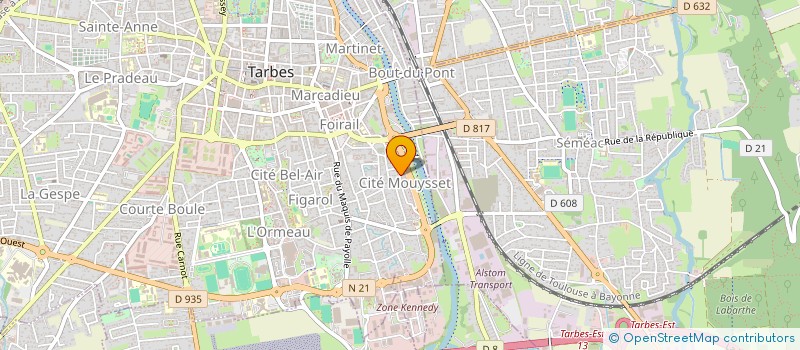 localisation de l'entreprise MONSIEUR NOUREDINE LECHHAB  TARBES