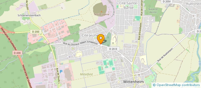 localisation de l'entreprise MONSIEUR NOUREDINE LOUBARDI  WITTENHEIM